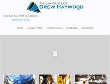Tablet Screenshot of haywoodlawfirm.com